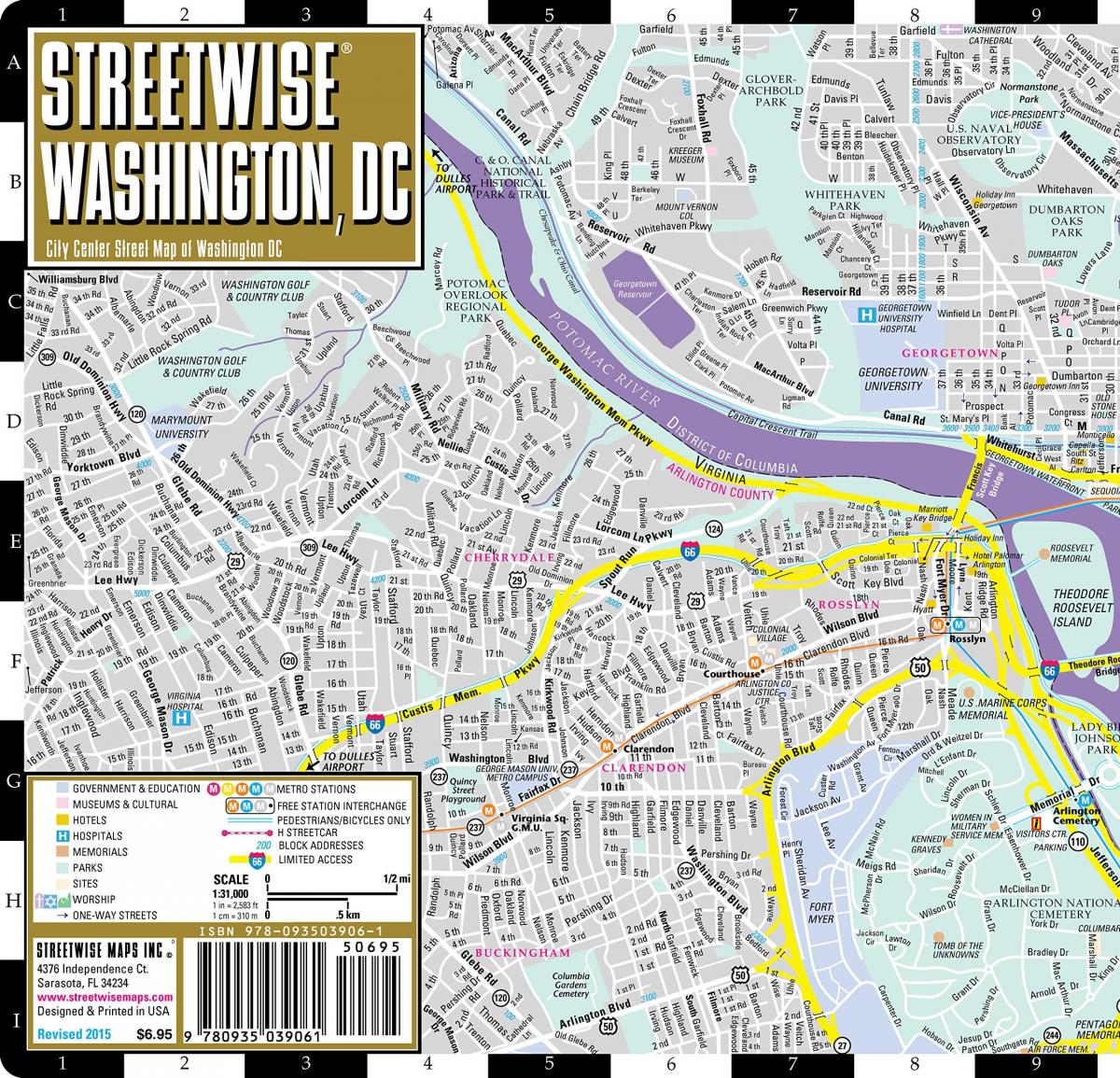 kort over streetwise washington dc