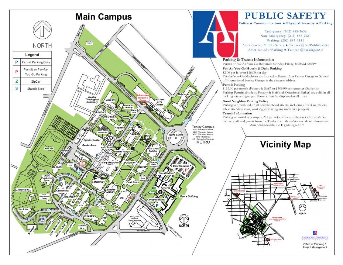 kort over au-campus