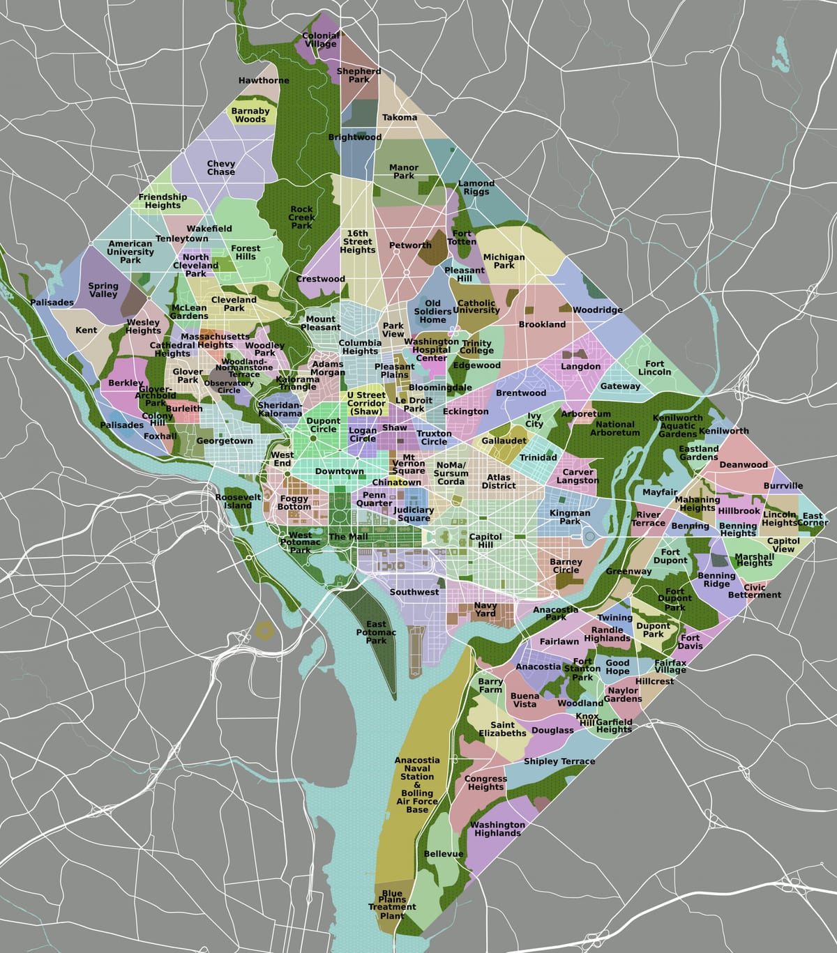 washington, district kort