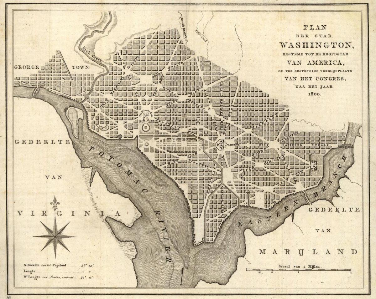 kort over historiske kort over washington dc