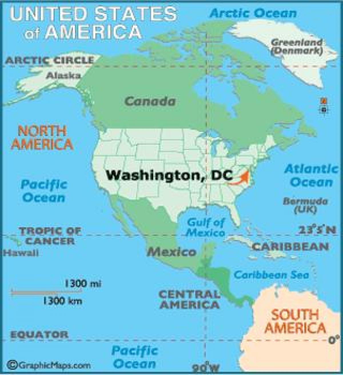 Bliv sur kom sammen skak Washington dc på verdenskortet - Washington på verdenskortet (District of  Columbia, USA)