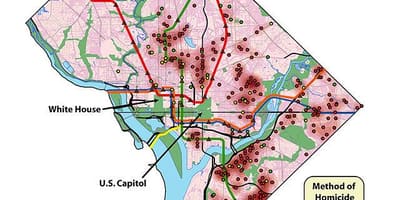 Washington dc dårlige kvarterer kort