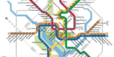 Dca metro kort