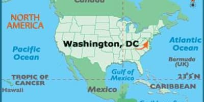 Washington på verdenskortet